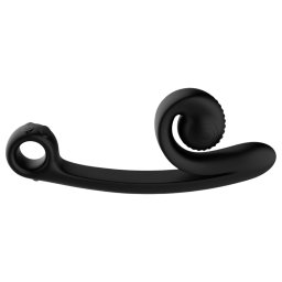 Snail Vibe Curve - 2in1 csiklóizgató vibrátor (fekete)