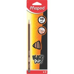 MAPED Grafitceruza, HB, háromszögletű, MAPED "Black'Peps"