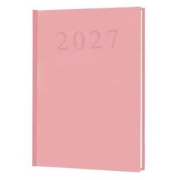Naptár, tervező, A5, napi, 2027, rózsaszín