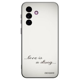 Fekete szilikon tok az alábbi mobiltelefonokra Samsung Galaxy A37 - Love is a drug