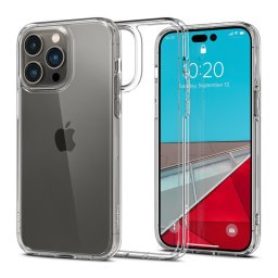 Spigen Ultra Hybrid Apple iPhone 14 Pro tok, Crystal Clear, átlátszó