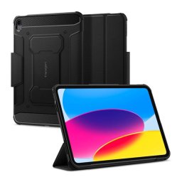 Spigen Rugged Armor Pro Apple iPad 10.9" (2022) / iPad 11" (2025) oldalra nyíló tok, fekete