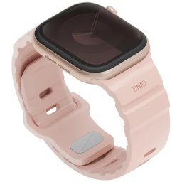 Uniq Alton Apple Watch 42/41/40mm gumis szilikon szíj, rózsaszín