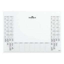DURABLE Könyökalátét tömb, 570x410 mm, éves naptárral, DURABLE