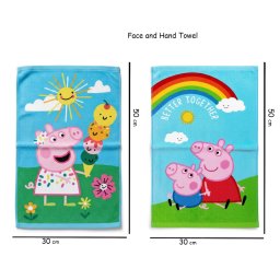 Peppa Pig kéztörlő arctörlő szett/2db, 30x50cm