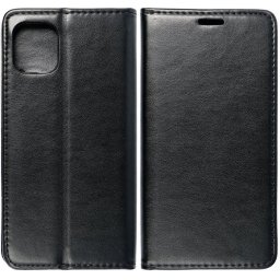 Apple iPhone 17, Oldalra nyíló tok, stand, Magnet Book, fekete