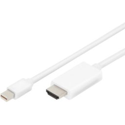 Mini Displayport M - HDMI M 4K/60Hz/Feher 2m kabel Assmann AK-340304-020-W