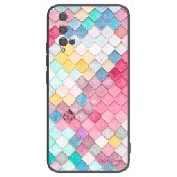 Fekete szilikon tok az alábbi mobiltelefonokra Huawei Nova 5T - Colorful roof