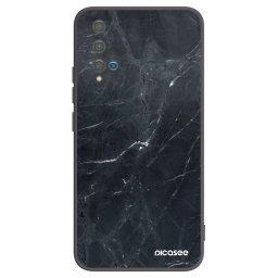 Fekete szilikon tok az alábbi mobiltelefonokra Huawei Nova 5T - Black marble