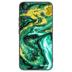 Fekete szilikon tok az alábbi mobiltelefonokra Huawei Nova 5T - Green Gold