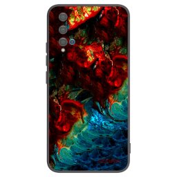 Fekete szilikon tok az alábbi mobiltelefonokra Huawei Nova 5T - Universe