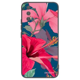 Fekete szilikon tok az alábbi mobiltelefonokra Huawei Nova 5T - Hibiscus