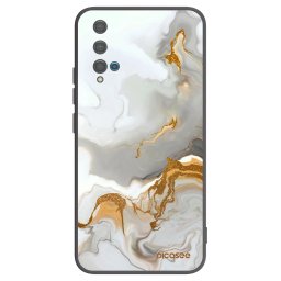 Fekete szilikon tok az alábbi mobiltelefonokra Huawei Nova 5T - Her