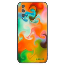 Fekete szilikon tok az alábbi mobiltelefonokra Huawei Nova 5T - Juice