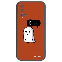 Fekete szilikon tok az alábbi mobiltelefonokra Huawei Nova 5T - Boo