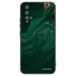 Fekete szilikon tok az alábbi mobiltelefonokra Huawei Nova 5T - Green