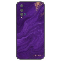 Fekete szilikon tok az alábbi mobiltelefonokra Huawei Nova 5T - Purple