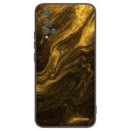 Fekete szilikon tok az alábbi mobiltelefonokra Huawei Nova 5T - Black