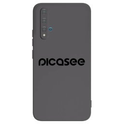 Fekete szilikon tok az alábbi mobiltelefonokra Huawei Nova 5T - Picasee - new logo - black