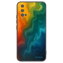 Fekete szilikon tok az alábbi mobiltelefonokra Huawei Nova 5T - Solar