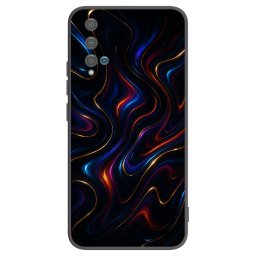 Fekete szilikon tok az alábbi mobiltelefonokra Huawei Nova 5T - Noir