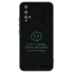 Fekete szilikon tok az alábbi mobiltelefonokra Huawei Nova 5T - LEFT A MARK