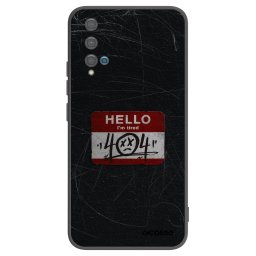 Fekete szilikon tok az alábbi mobiltelefonokra Huawei Nova 5T - HELLO 404