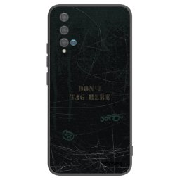 Fekete szilikon tok az alábbi mobiltelefonokra Huawei Nova 5T - DON´T TAG