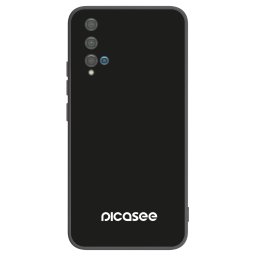Fekete szilikon tok az alábbi mobiltelefonokra Huawei Nova 5T - Picasee