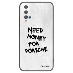 Fekete szilikon tok az alábbi mobiltelefonokra Huawei Nova 5T - White Dollar