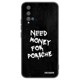 Fekete szilikon tok az alábbi mobiltelefonokra Huawei Nova 5T - Black Dollar