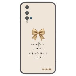 Fekete szilikon tok az alábbi mobiltelefonokra Huawei Nova 5T - Golden Dream