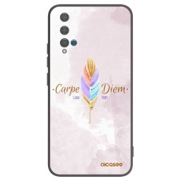 Fekete szilikon tok az alábbi mobiltelefonokra Huawei Nova 5T - Carpe Diem