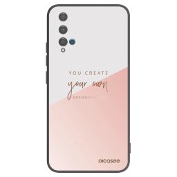 Fekete szilikon tok az alábbi mobiltelefonokra Huawei Nova 5T - You create your own opportunities