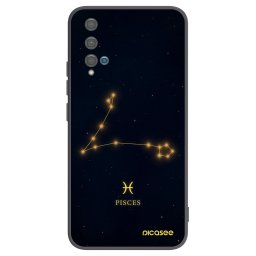 Fekete szilikon tok az alábbi mobiltelefonokra Huawei Nova 5T - PISCES