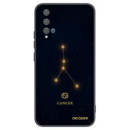 Fekete szilikon tok az alábbi mobiltelefonokra Huawei Nova 5T - CANCER