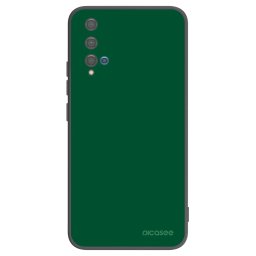 Fekete szilikon tok az alábbi mobiltelefonokra Huawei Nova 5T - Green Gleam