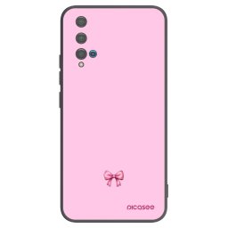 Fekete szilikon tok az alábbi mobiltelefonokra Huawei Nova 5T - Blush bow
