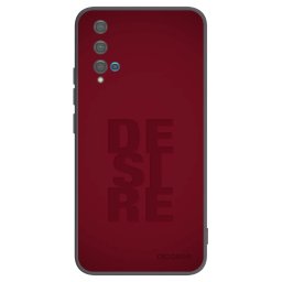 Fekete szilikon tok az alábbi mobiltelefonokra Huawei Nova 5T - Desire