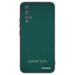 Fekete szilikon tok az alábbi mobiltelefonokra Huawei Nova 5T - Addicted