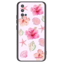 Fekete szilikon tok az alábbi mobiltelefonokra Huawei Nova 5T - Blush Lagoon