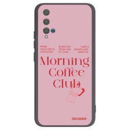 Fekete szilikon tok az alábbi mobiltelefonokra Huawei Nova 5T - Morning
