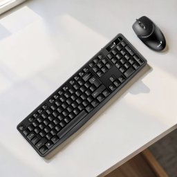 Praktikus Vezetékes Billentyűzet + Egér GENIUS KM-170 USB Fekete