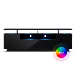 Blumfeldt Perth Lowboard, TV szekrény, 150 x 35 x 50 cm, LED (GDM22-Perth 150 B)