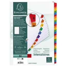 EXACOMPTA Regiszter, karton, A4, 1-31, EXACOMPTA, fehér