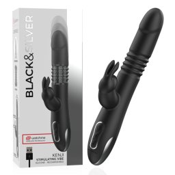 BLACK&SILVER - Kenji - izgat vibrtor, WatchMe technolgival