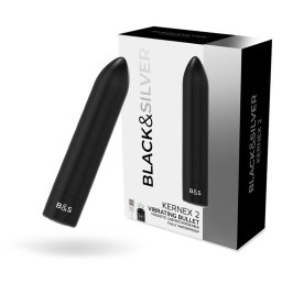 BLACK&SILVER - vibrl mgneses bullet stimull