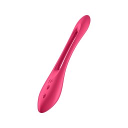 Satisfyer Elastic Joy - akkus, flexibilis párvibrátor pároknak (piros)