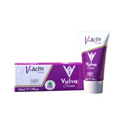 Hot V-Active - stimuláló intim krém nőknek (50 ml)