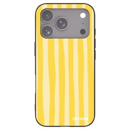 Fekete szilikon tok az alábbi mobiltelefonokra Apple iPhone 18 Pro - Lines lemon